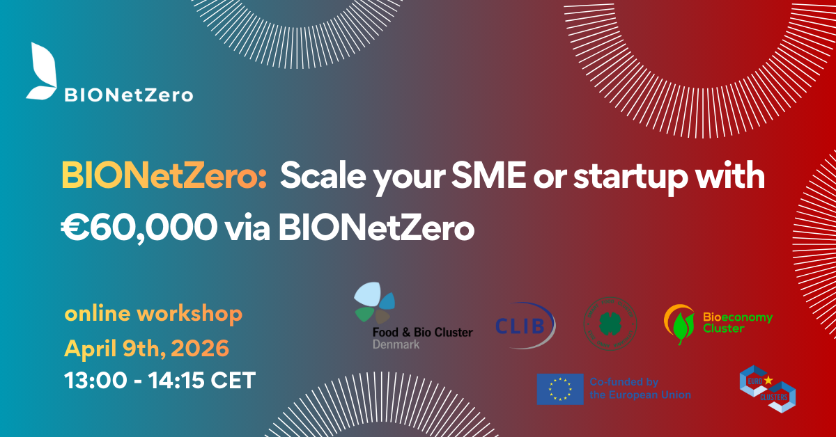 Scale your SME or Startup with Euro 60,000 via BIONetZero