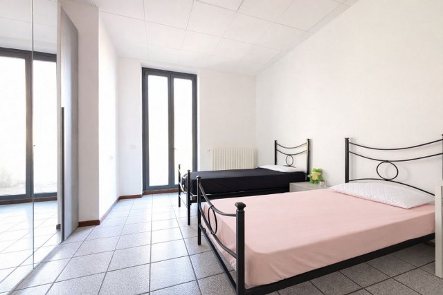 Due posti letti in doppia in una stanza con terrazzo privato!